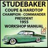 Thumbnail STUDEBAKER Champion, Commander, President Coupe 1955