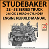 Thumbnail STUDEBAKER 2E, 3E, 4E, 5E, 245-6 Cyl Engine Rebuild Manual