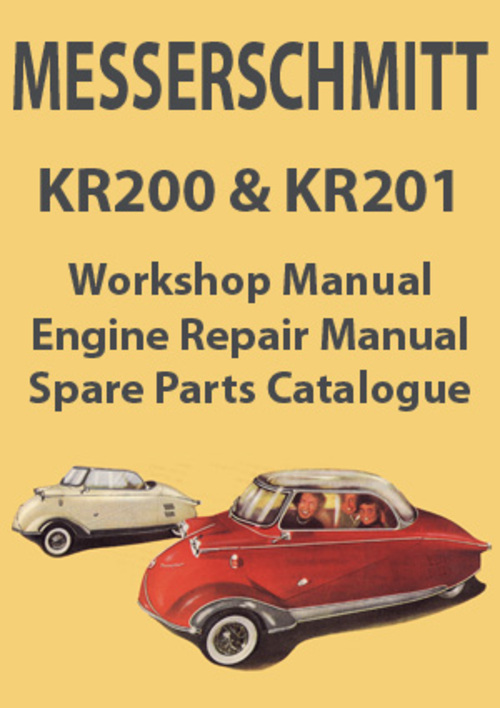 Product picture MESSERSCHMITT KR200 & KR201 Workshop & Spare Parts Manual