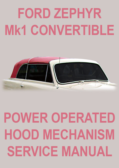 Product picture FORD Zephyr Mark 1 1951-1956 Convertible Roof Repair Manual