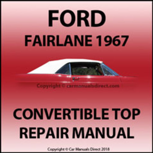 Product picture ford fairlane convertible repair 1967 Manual