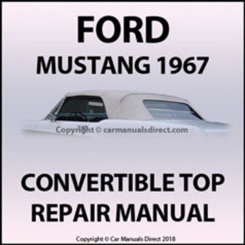 Product picture Ford Mustang Convertible Repair 1967 Manual